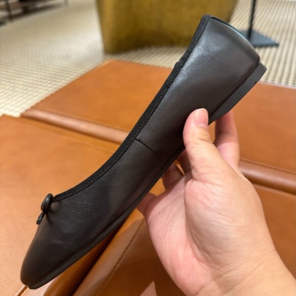 NIB! Coach CS066 Abigail Leather Flat Ballet Women's Shoes In Black SZ 5.5 to7.5 - Picture 8 of 9